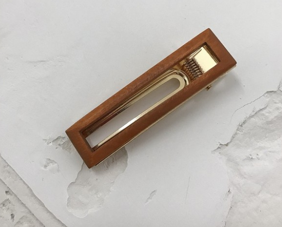 Wood Material Hair Clip
